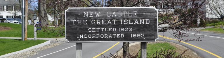 Sign of New Castle the Great Island Settled in 1623